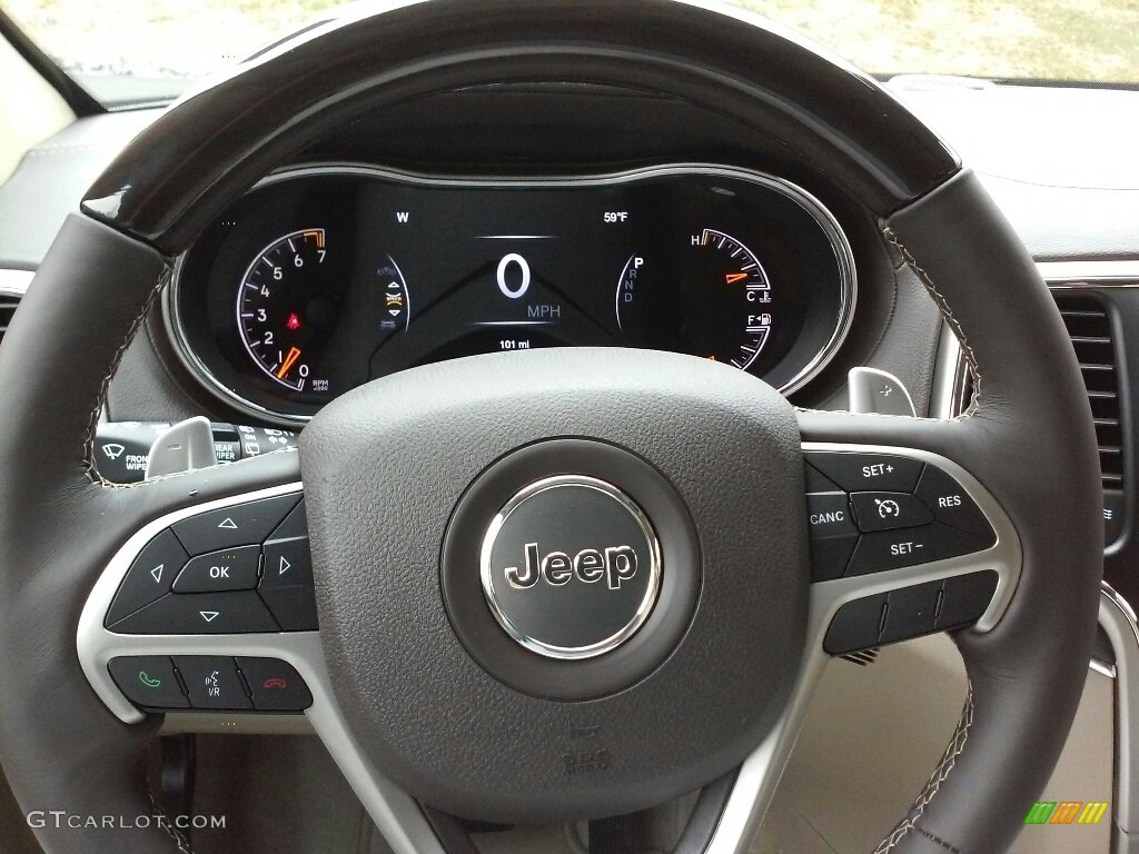 2017 Grand Cherokee Overland 4x4 - Bright White / Brown/Light Frost Beige photo #13