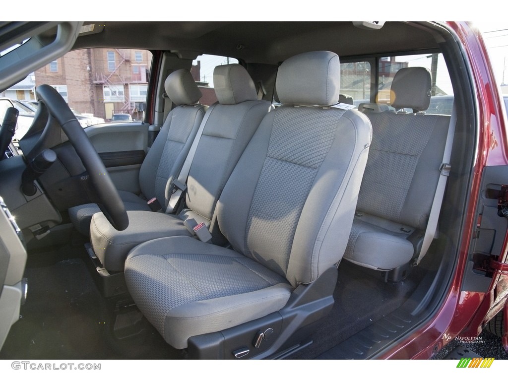 2017 F150 XLT SuperCab 4x4 - Ruby Red / Earth Gray photo #8