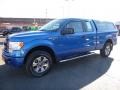 2014 Blue Flame Ford F150 STX SuperCab 4x4  photo #7