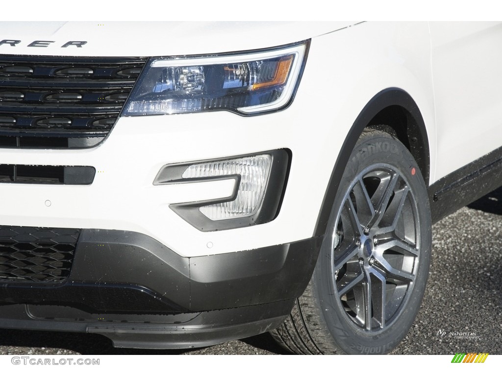 2017 Explorer Sport 4WD - White Platinum / Ebony Black photo #2