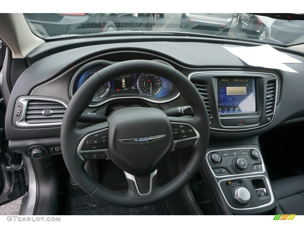 2017 Chrysler 200 Limited Black Dashboard Photo #117783028