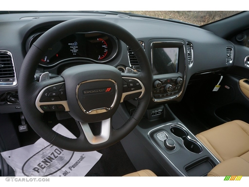 2017 Dodge Durango Citadel Black/Tan Dashboard Photo #117783139