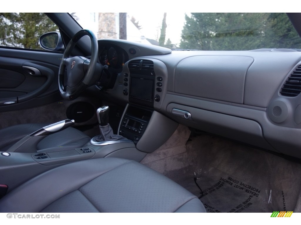 2002 911 Carrera 4S Coupe - Seal Grey Metallic / Graphite Grey photo #13