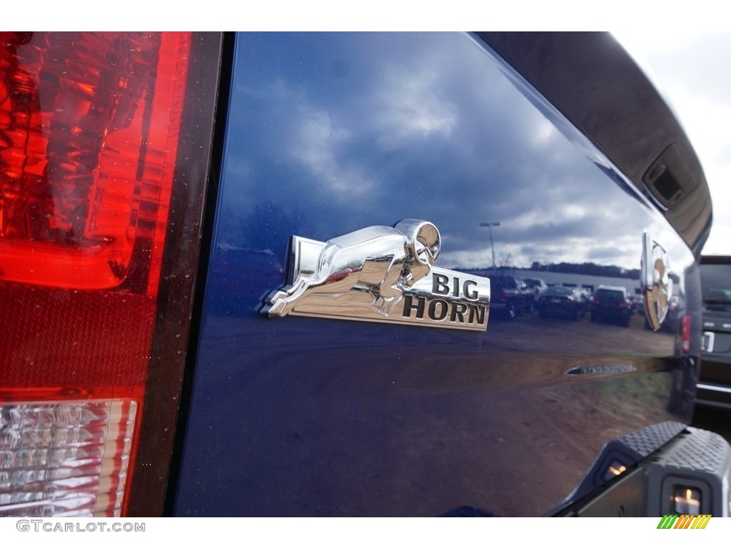 2017 1500 Big Horn Crew Cab - Blue Streak Pearl / Black/Diesel Gray photo #3