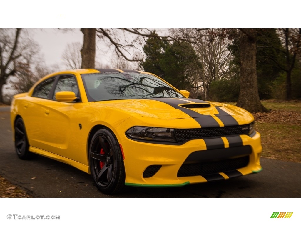 2017 Charger SRT Hellcat - Yellow Jacket / Black photo #4