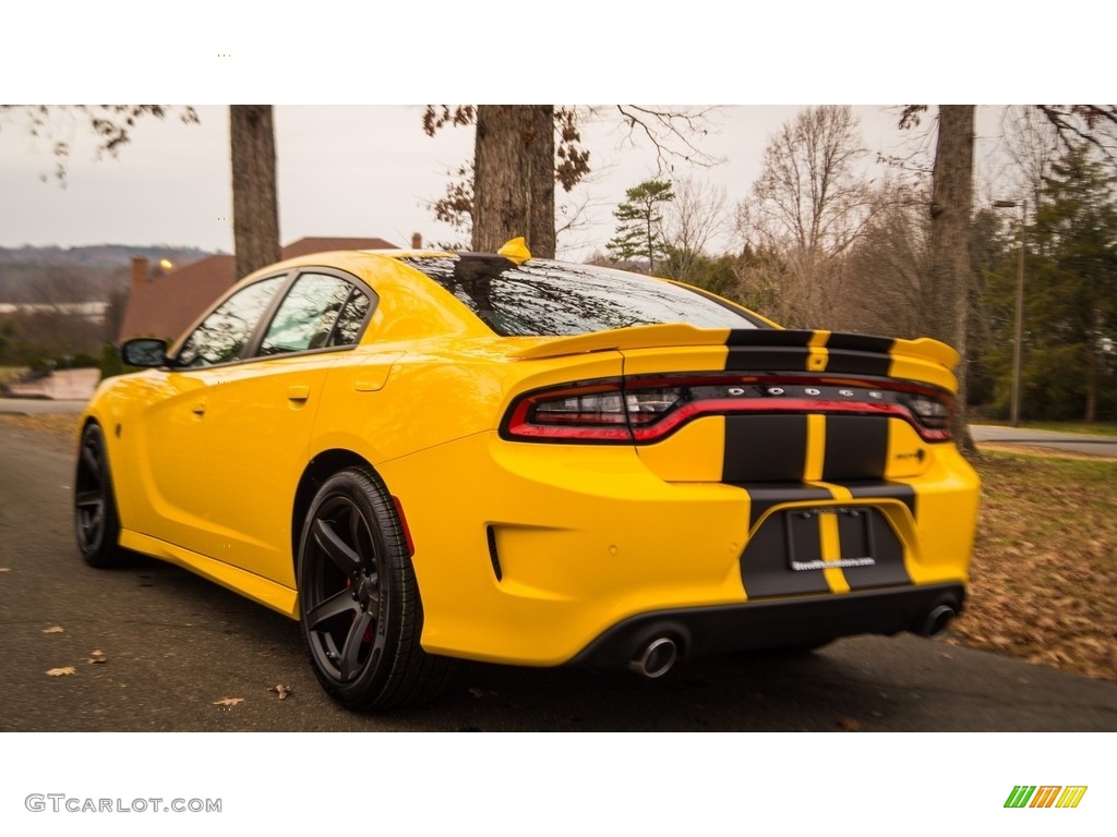 2017 Charger SRT Hellcat - Yellow Jacket / Black photo #8
