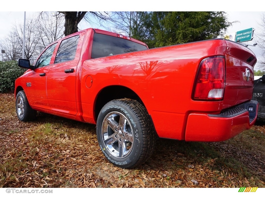 2017 1500 Express Crew Cab - Flame Red / Black/Diesel Gray photo #2