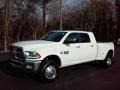 Pearl White 2017 Ram 3500 Laramie Mega Cab 4x4 Dual Rear Wheel Exterior