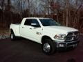 Pearl White - 3500 Laramie Mega Cab 4x4 Dual Rear Wheel Photo No. 4