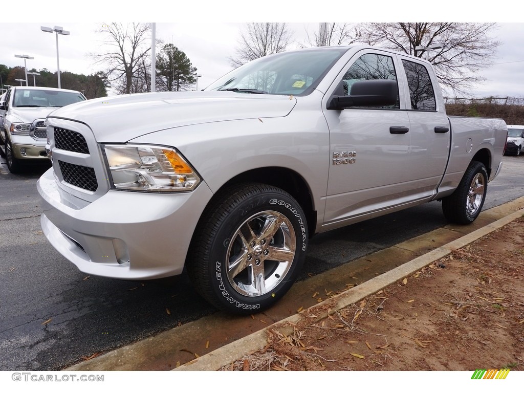 2017 1500 Express Quad Cab - Bright Silver Metallic / Black/Diesel Gray photo #1