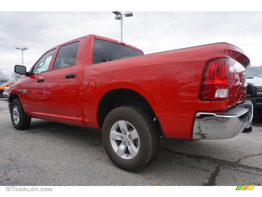 2017 1500 Express Crew Cab 4x4 - Flame Red / Black/Diesel Gray photo #2