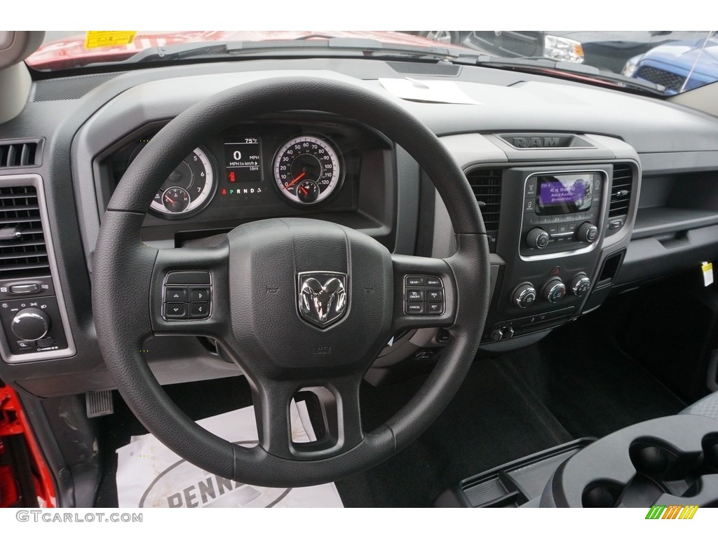 2017 1500 Express Crew Cab 4x4 - Flame Red / Black/Diesel Gray photo #8