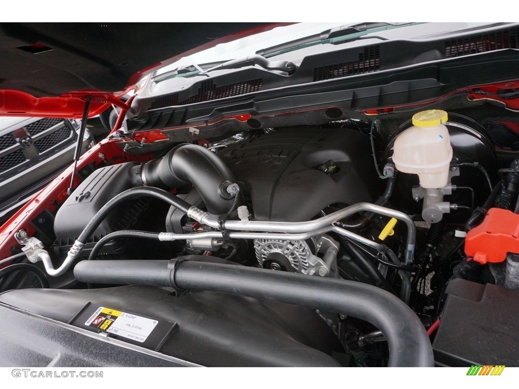 2017 1500 Express Crew Cab 4x4 - Flame Red / Black/Diesel Gray photo #9