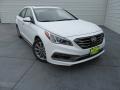 2017 Quartz White Pearl Hyundai Sonata Limited  photo #2