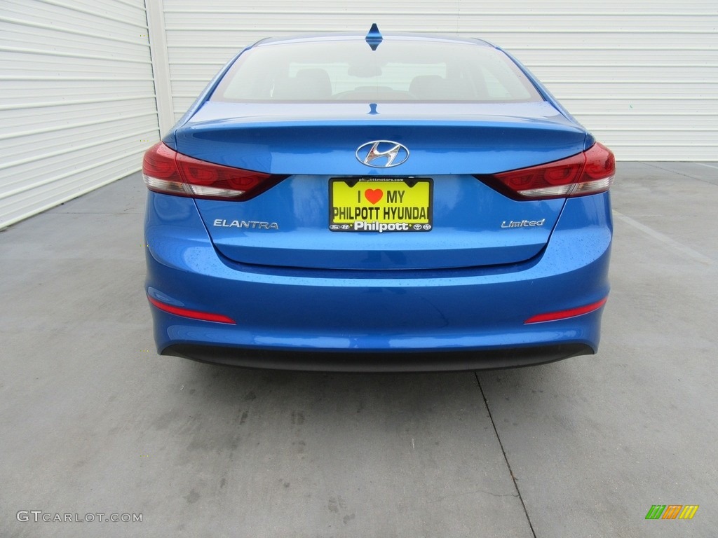2017 Elantra Limited - Electric Blue / Black photo #5
