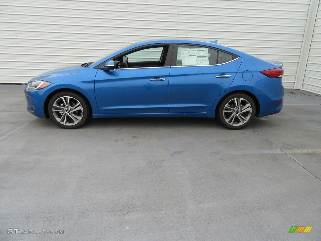 2017 Elantra Limited - Electric Blue / Black photo #6