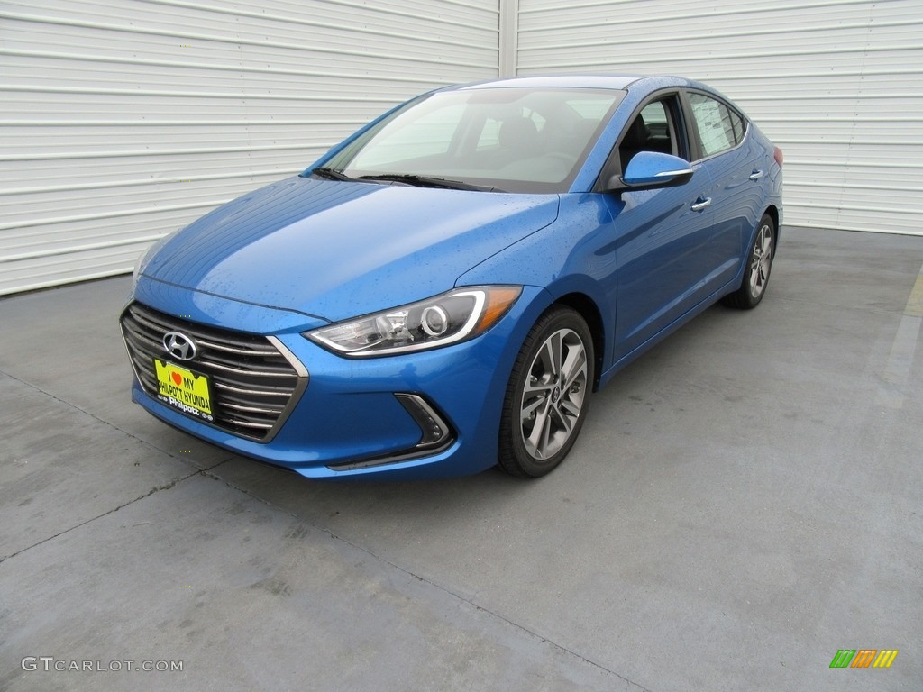2017 Elantra Limited - Electric Blue / Black photo #7