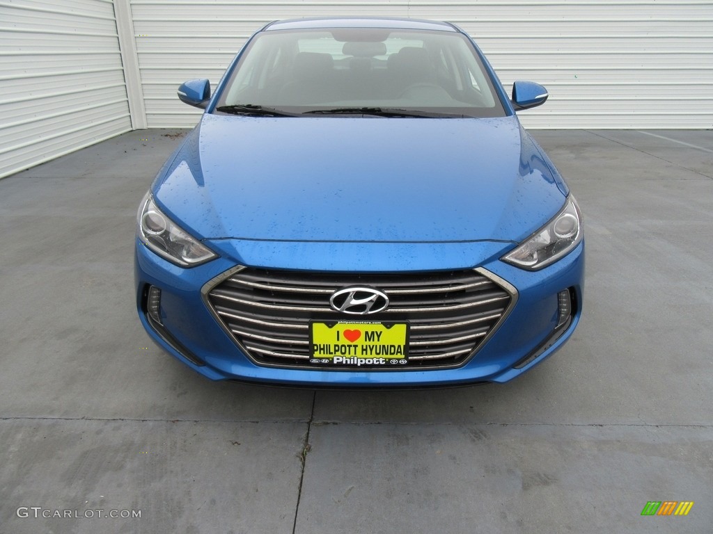 2017 Elantra Limited - Electric Blue / Black photo #8