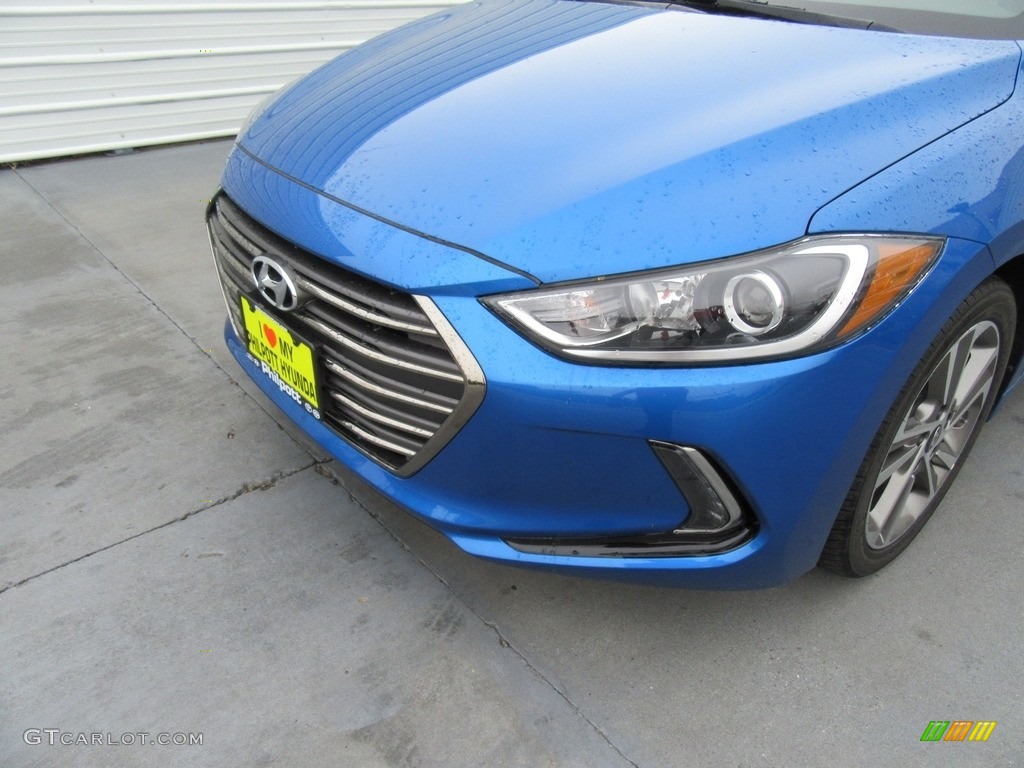 2017 Elantra Limited - Electric Blue / Black photo #10