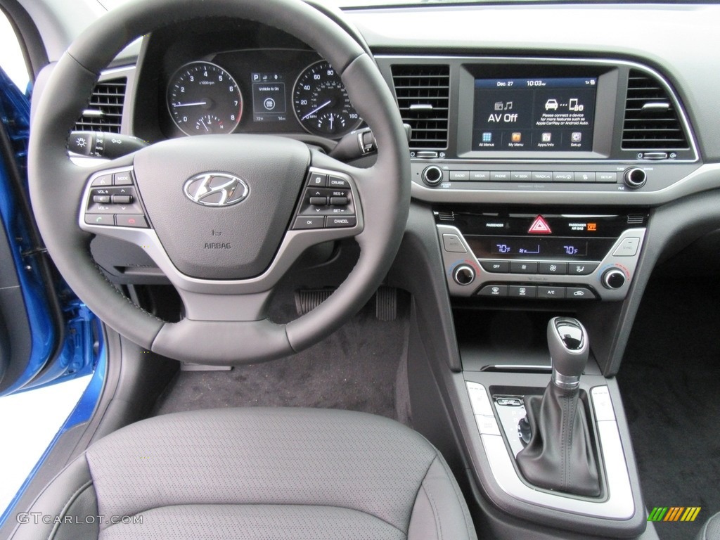 2017 Elantra Limited - Electric Blue / Black photo #24