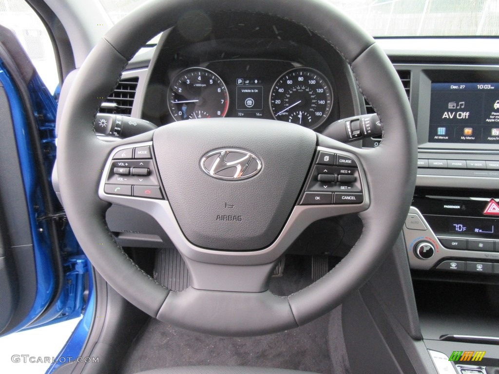 2017 Elantra Limited - Electric Blue / Black photo #31