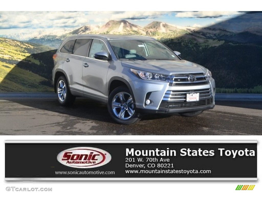 2017 Highlander Limited AWD - Celestial Silver Metallic / Ash photo #1