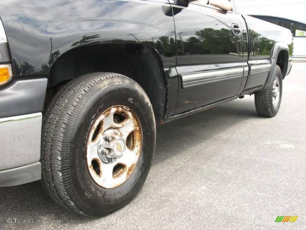 2000 Silverado 1500 Regular Cab 4x4 - Onyx Black / Medium Gray photo #7