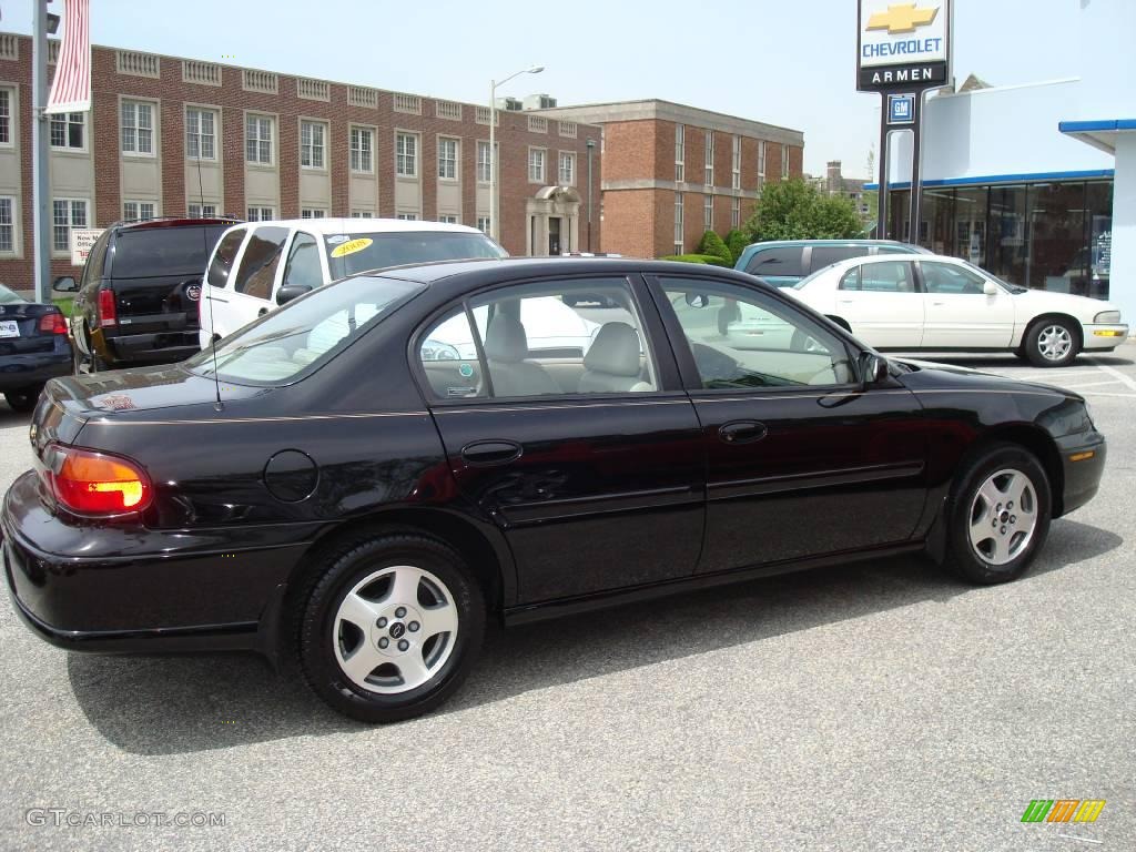 2002 Malibu LS Sedan - Black / Neutral photo #5