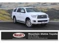 Super White 2017 Toyota Sequoia Limited 4x4