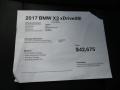 2017 Jet Black BMW X3 xDrive28i  photo #12