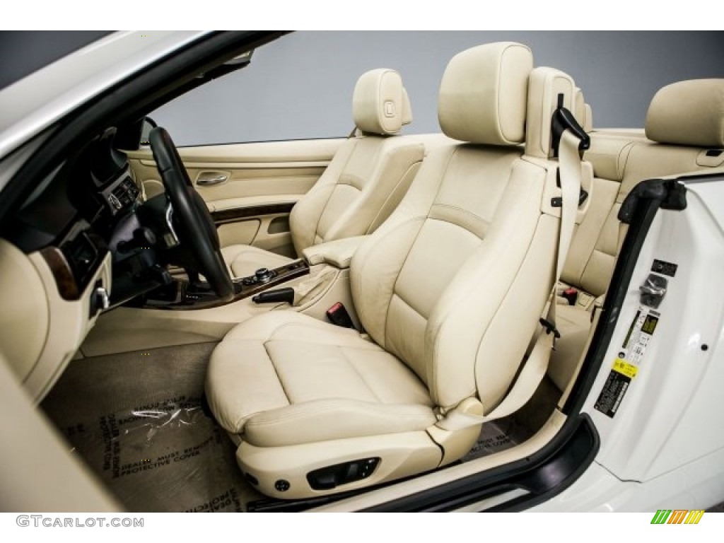 2009 3 Series 335i Convertible - Alpine White / Cream Beige Dakota Leather photo #14