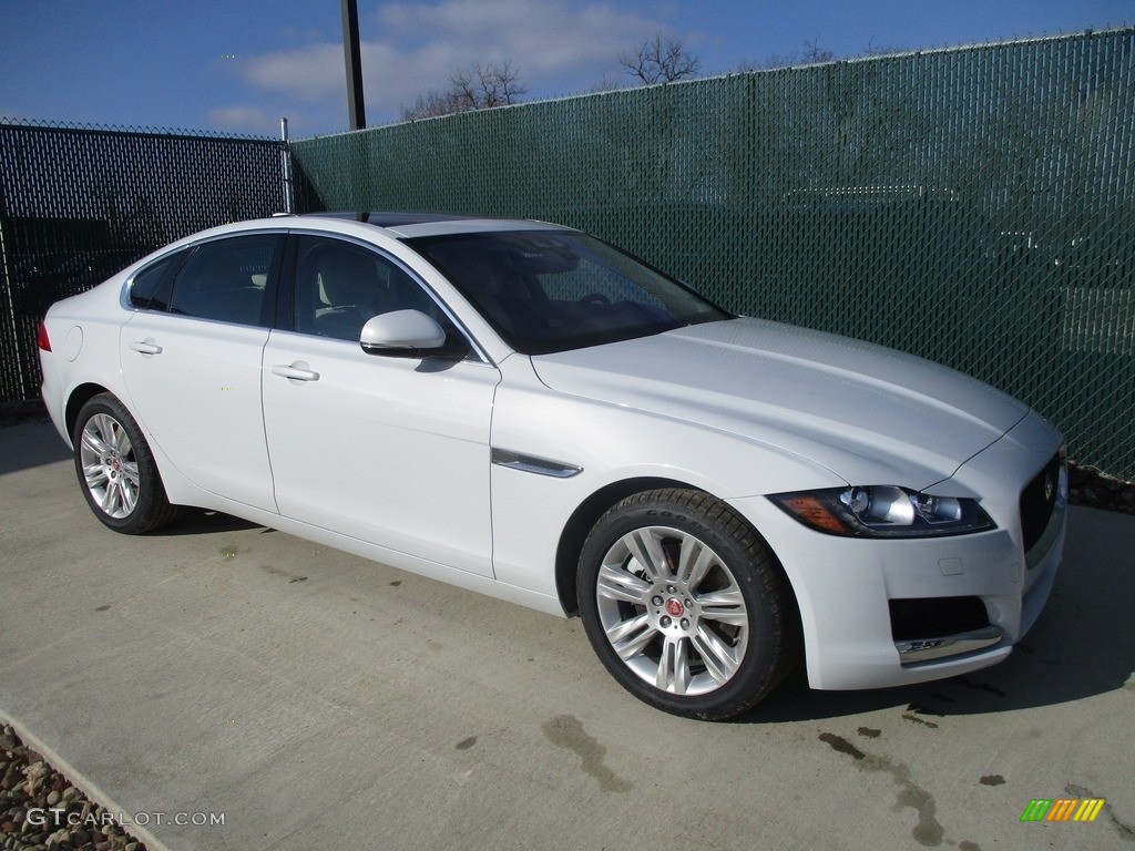 2017 XF 35t Premium AWD - Glacier White / Latte photo #1