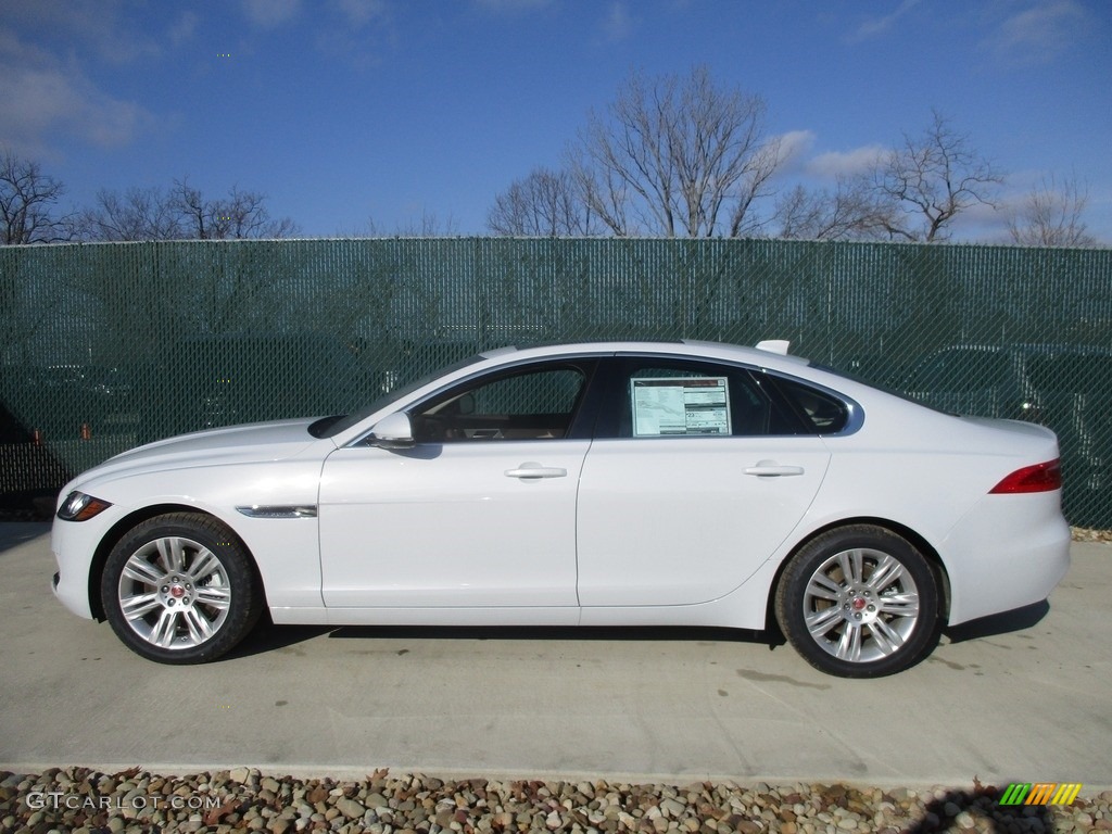 2017 XF 35t Premium AWD - Glacier White / Latte photo #9