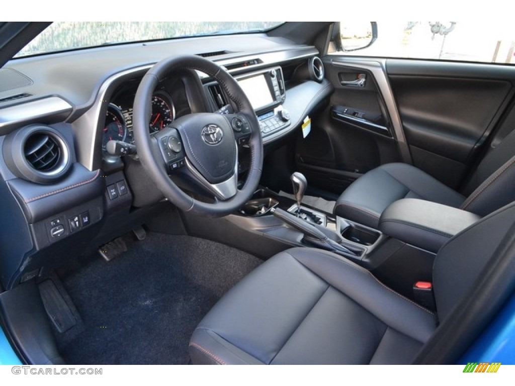 Black Interior 2017 Toyota RAV4 SE AWD Photo #117795484