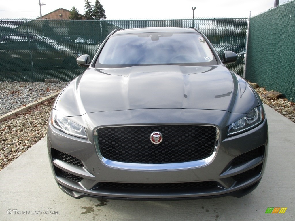 2017 F-PACE 20d AWD Premium - Ammonite Grey / Jet photo #7