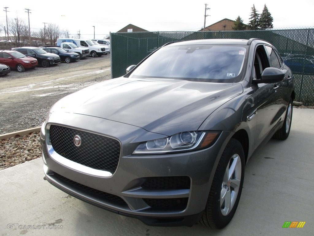 2017 F-PACE 20d AWD Premium - Ammonite Grey / Jet photo #8