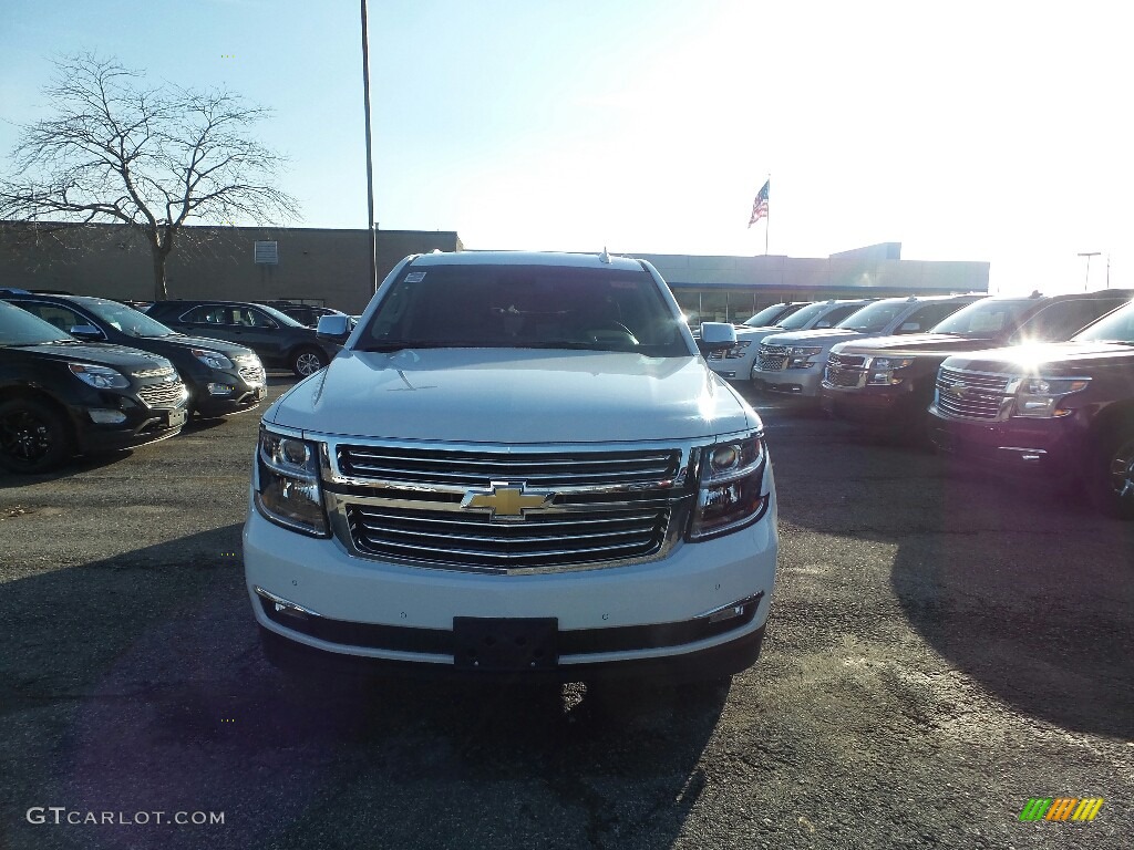 2017 Tahoe Premier 4WD - Summit White / Cocoa/Mahogany photo #2