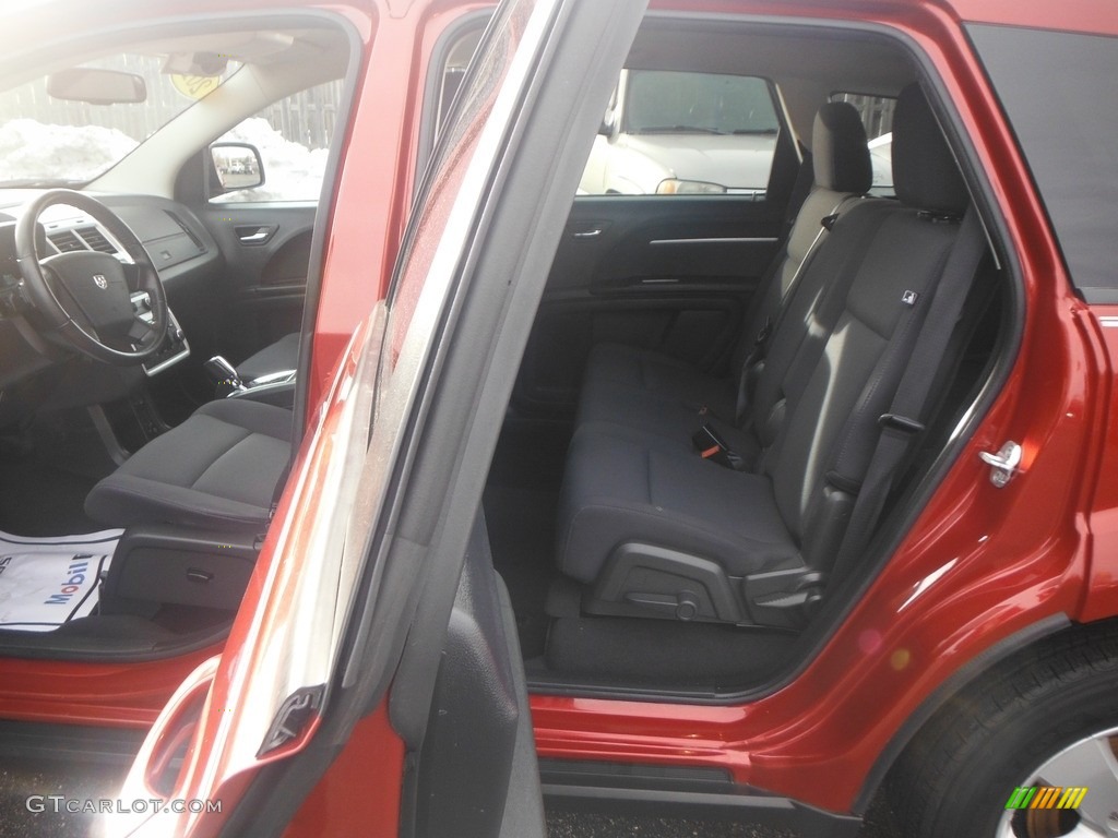 2010 Journey SXT - Inferno Red Crystal Pearl Coat / Dark Slate Gray photo #7