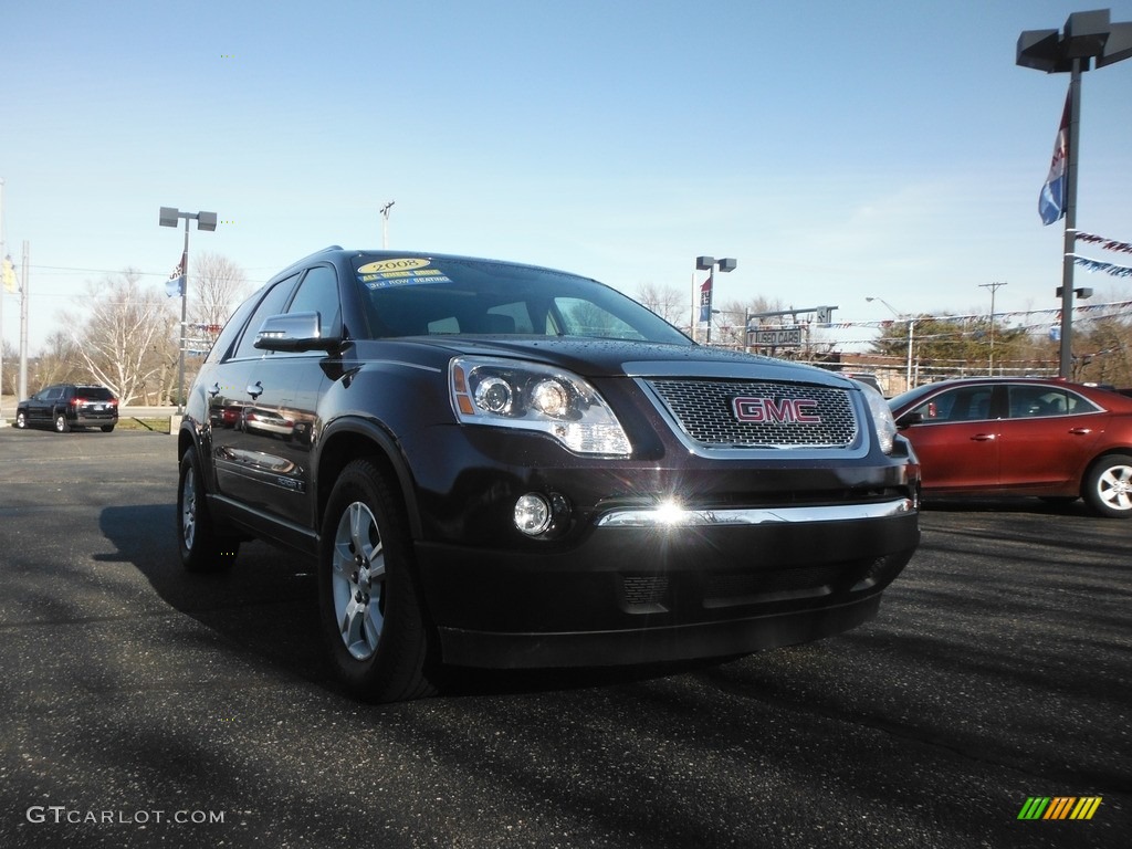 2008 Acadia SLT AWD - Dark Crimson Red Metallic / Ebony photo #1