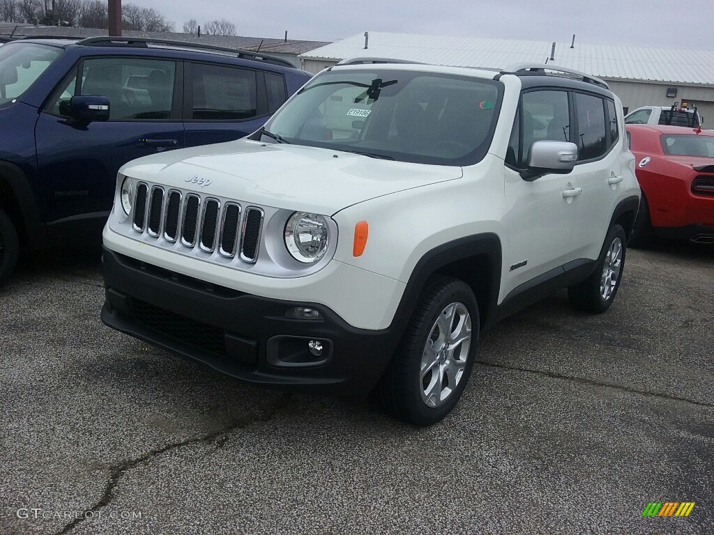 2017 Renegade Limited 4x4 - Alpine White / Black photo #1