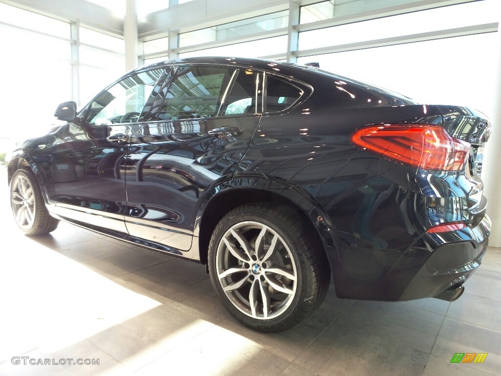 2017 X4 M40i - Carbon Black Metallic / Saddle Brown photo #2