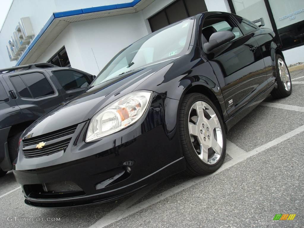 2007 Cobalt SS Supercharged Coupe - Black / Ebony/Red photo #2