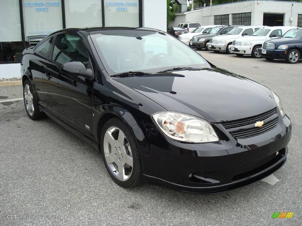 2007 Cobalt SS Supercharged Coupe - Black / Ebony/Red photo #4