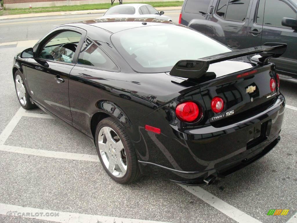 2007 Cobalt SS Supercharged Coupe - Black / Ebony/Red photo #8