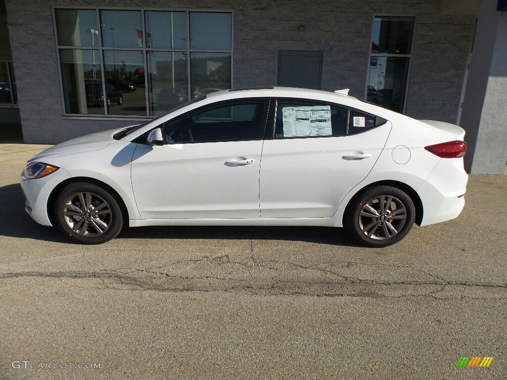2017 Elantra Value Edition - White / Black photo #6