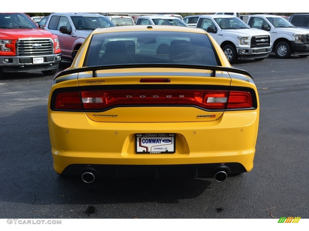 2012 Charger SRT8 Super Bee - Stinger Yellow / Black/Super Bee Stripes photo #5