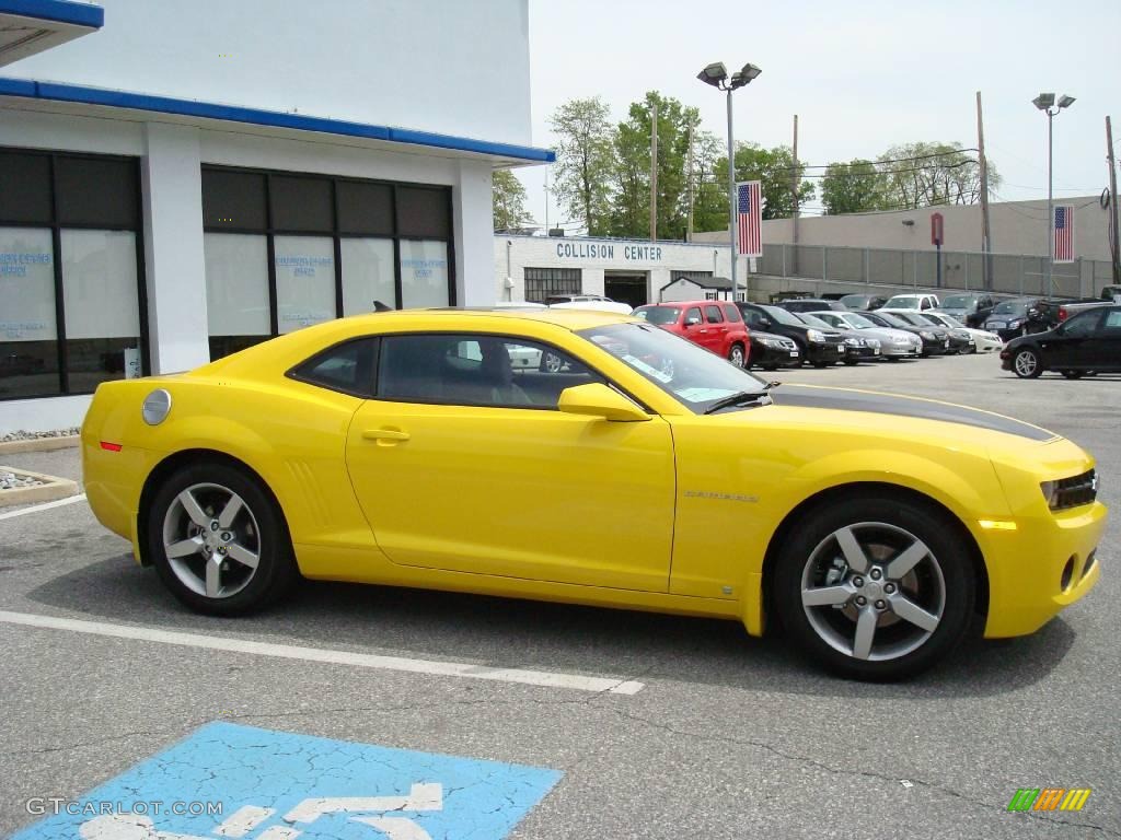 2010 Camaro LT Coupe - Rally Yellow / Black photo #6