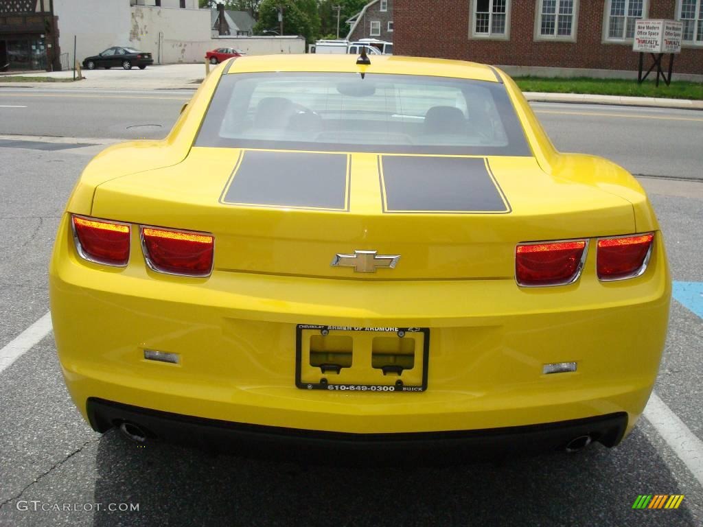 2010 Camaro LT Coupe - Rally Yellow / Black photo #8