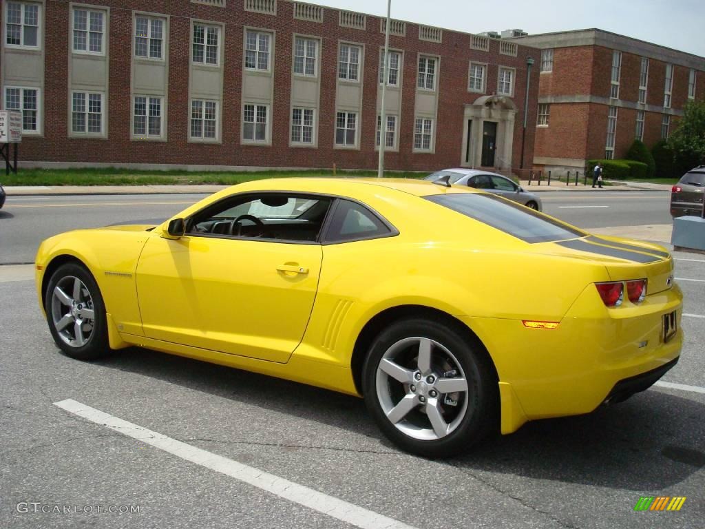 2010 Camaro LT Coupe - Rally Yellow / Black photo #10