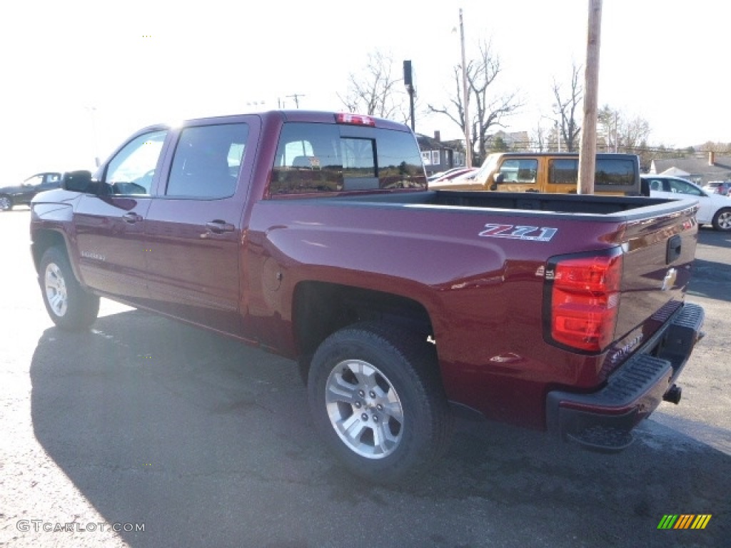 2017 Silverado 1500 LT Crew Cab 4x4 - Siren Red Tintcoat / Jet Black photo #8